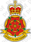 STICKER British Crest - Queens Lanshire Regiment
