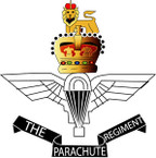 STICKER British Crest - Parachute Regiment Badge