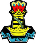 STICKER British Crest - 11th Hussars (Prince Alberts Own)