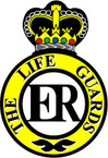 STICKER British Cap Badge - Armoured Regiment Badge - The Life Guards - 1922 - 1