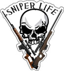 STICKER ATTITUDE SNIPER LIFE