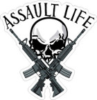STICKER ATTITUDE ASSAULT LIFE M4 PIC