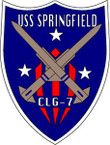 STICKER USN US NAVY CLG-7 USS SPRINGFIELD