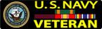 BUMPER STICKER US NAVY CUSTOM A VETERAN