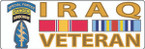 BUMPER STICKER US ARMY SPECIAL FORCE AIRBORNE  IRAQ VET