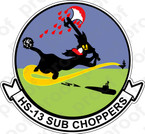 STICKER USN HS 13 SUB CHOPPERS