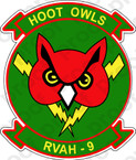 STICKER USN RVAH 9 Hoot Owls