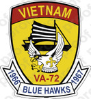 STICKER USN VA 72 Blue Hawks