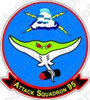 STICKER USN VA 95 Attack Squadron
