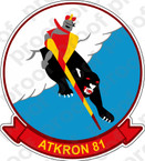 STICKER USN VA 81 Crusaders