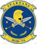 STICKER USN HSM 70 SPARTANS