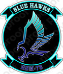 STICKER USN HSM 78 Blue Hawks