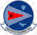 STICKER USN VAH 4 Fourrunners