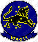 STICKER USN VFA 213 BLACK LIONS