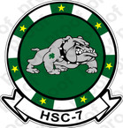STICKER USN HSC  7 Dusty Dogs