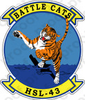STICKER USN HSL 43 Battle Cats B