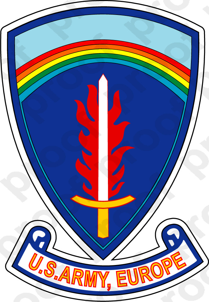 STICKER US ARMY EUROPE M C Graphic Decals