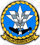STICKER USN HS  5 HELANTISUBRON