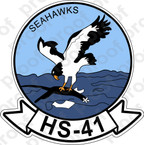 STICKER USN HS 41 SEAHAWKS
