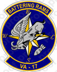 STICKER USN VA 17 BATTERING RAMS
