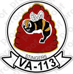 STICKER USN VA 113 STINGERS