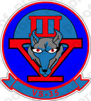 STICKER USN VS 35 BLUE WOLVES GULF WAR