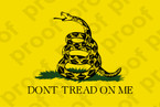 Patriotic Dont Tread on Me Flag Sticker