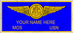 STICKER USN NAME TAG