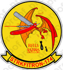 STICKER USN VF 174 HELLS RAZORS
