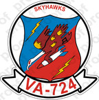 STICKER USNR VA 724 SKYHAWKS