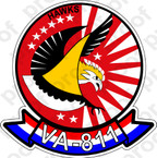 STICKER USNR VA 811 HAWKS