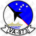 STICKER USNR VA 873 ATTACK SQUADRON