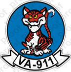 STICKER USNR VA 911 TIGERS