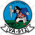 STICKER USNR VA 912 OLD PROS