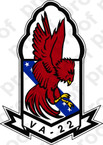STICKER USN VA  22 Fighting Redcocks