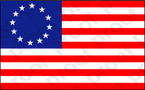 STICKER PATRIOTIC BETSY ROSS FLAG
