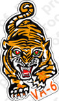 STICKER USN VA 6 TIGERS