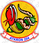 STICKER USN VA 204 River Rattlers