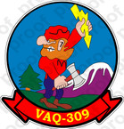 STICKER USN VAQ 309 AXEMEN