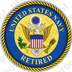 STICKER USN VETERAN RETIRED