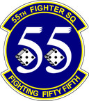 STICKER  USAF 55TH FIGHTER SQUADRON 
