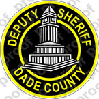 STICKER SHERIFF DADE COUNTY