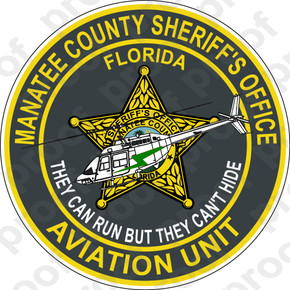 sheriff manatee aviation sticker unit county