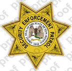 Sticker CIVIL Police NEW MEXICO SECURITY ENFORCEMENT PATROL