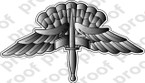 STICKER MILITARY BADGE HALO BASIC NEW GRA