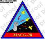 STICKER USMC MACG 28