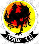 STICKER USN VAW 11 Early Elevens