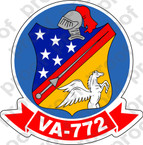 STICKER USN VA 772 RED DEVILS