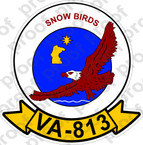 STICKER USN VA 813 SNOW BIRDS