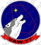 STICKER USN VAW 77 NIGHTWOLVES